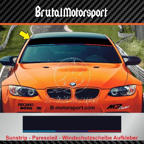 BMW M-Colors Stripes Windshiel decal  BMW