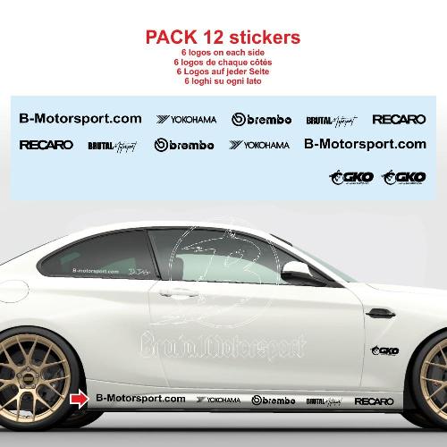 12 RACING LOGO sticker decal BRUTAL MOTORSPORT
